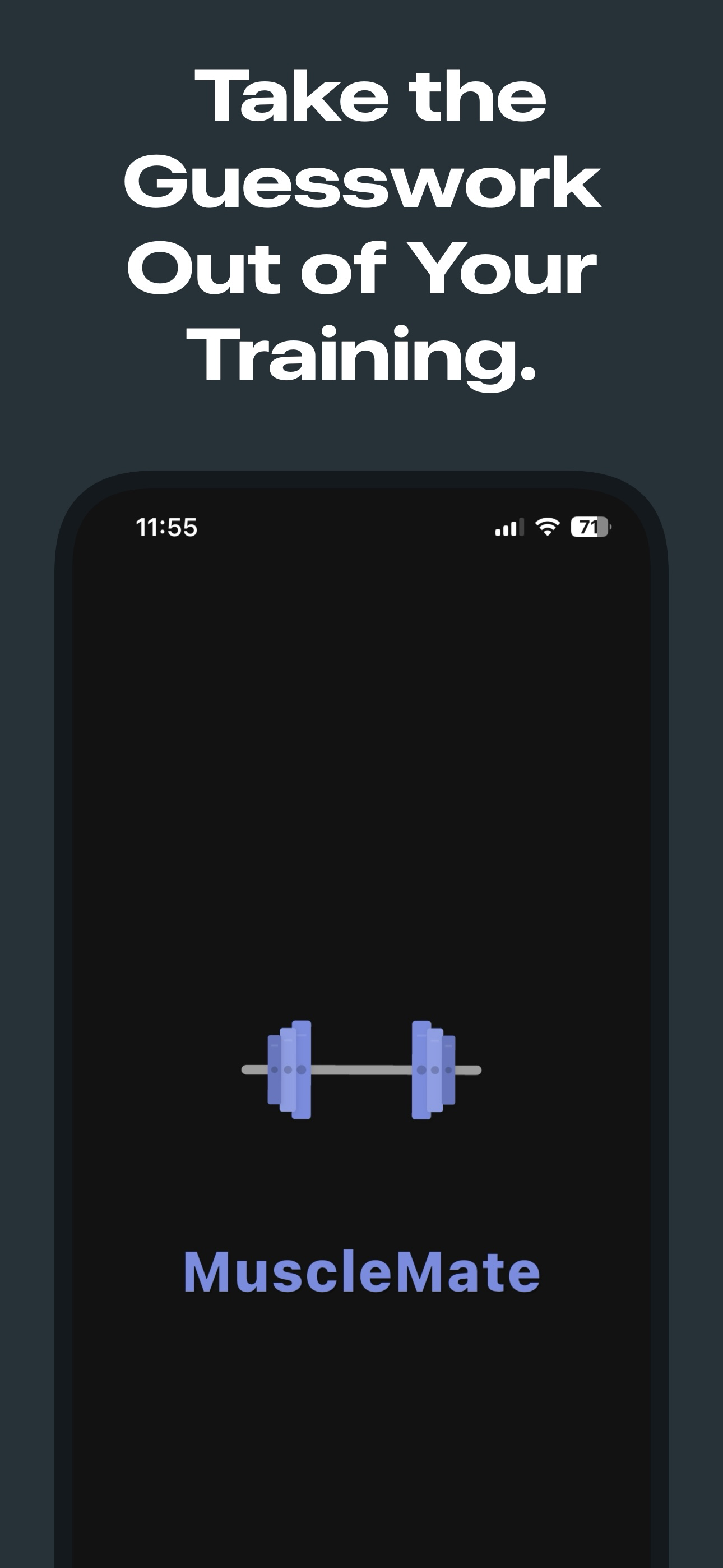 MuscleMate Home Screen